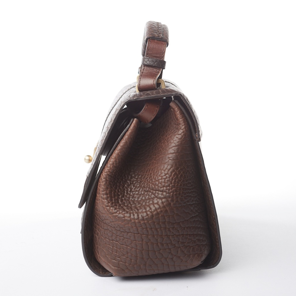 ❌ NWT Santoni Two-tone Brown Leather Handbag - Picture 3 of 15
